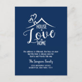 Carte Postale Nous avons Moved Chalkboard Moving Faire-part (Devant)