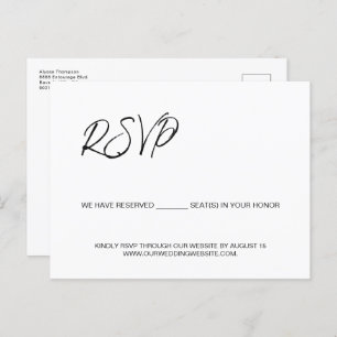 Carte Postale Nous avons réservé des sièges pour vous budget mod