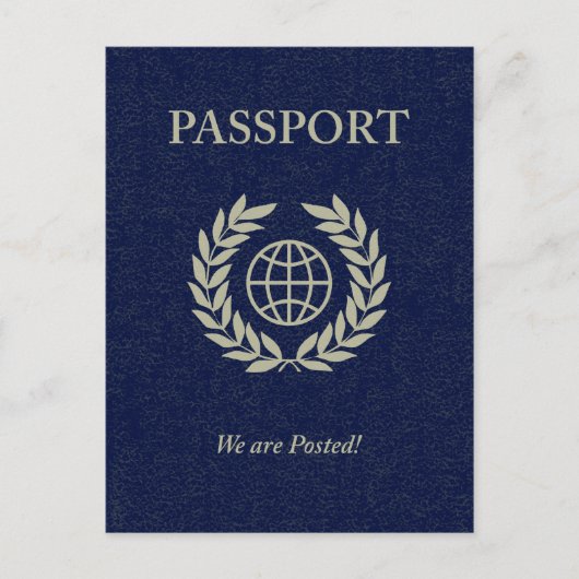 Carte Postale nous avons un passeport (Devant)