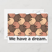 Carte Postale Nous avons un rêve. (Devant / Derrière)