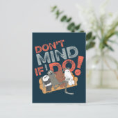 Carte Postale Nous Bar Bears & Charlie - Don't Mind If I Do ! (Debout devant)