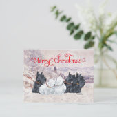 Carte Postale Nous cinq hiver (Debout devant)