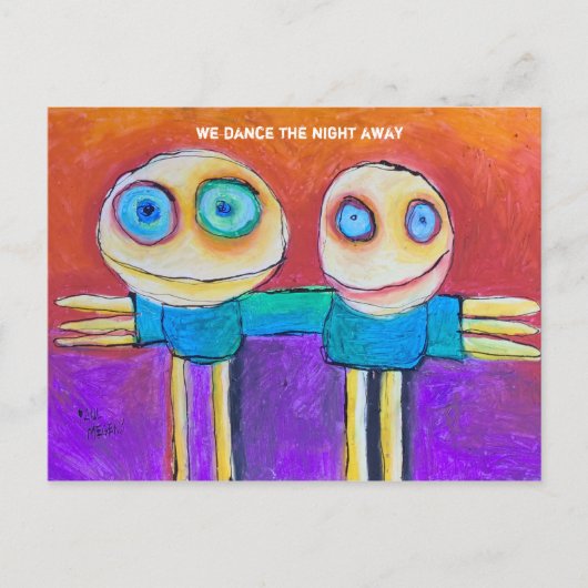 Carte Postale nous dansons toute la nuit (Devant)