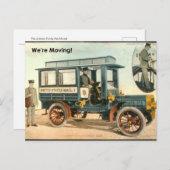 Carte Postale Nous déménageons mais pas en utilisant un camion p (Devant / Derrière)