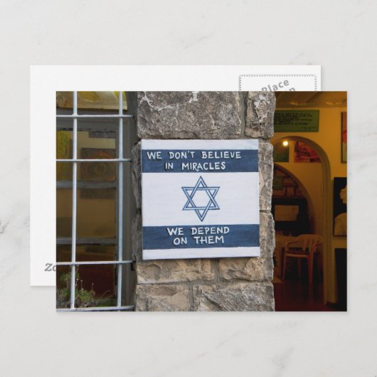 Carte Postale Nous Dépendons Des Miracles (Devant / Derrière)