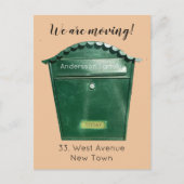 Carte Postale Nous Déplaçons Le Texte Personnalisé De La Boîte A (Devant)