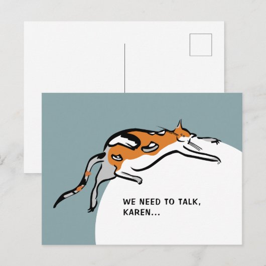 Carte Postale Nous devons parler... (Devant / Derrière)