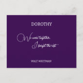 Carte Postale Nous étions ensemble Walt Whitman personnalisé (Devant)