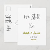 Carte Postale Nous faisons encore des noces de mariage simple gr (Devant / Derrière)
