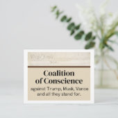 Carte Postale Nous, la Coalition du peuple pour la conscience Id (Debout devant)