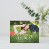 Carte Postale Nous le faisons toujours | Calligraphie blanche Ma (Debout devant)