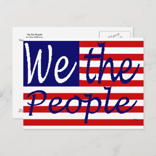 Carte Postale Nous le peuple (Devant / Derrière)