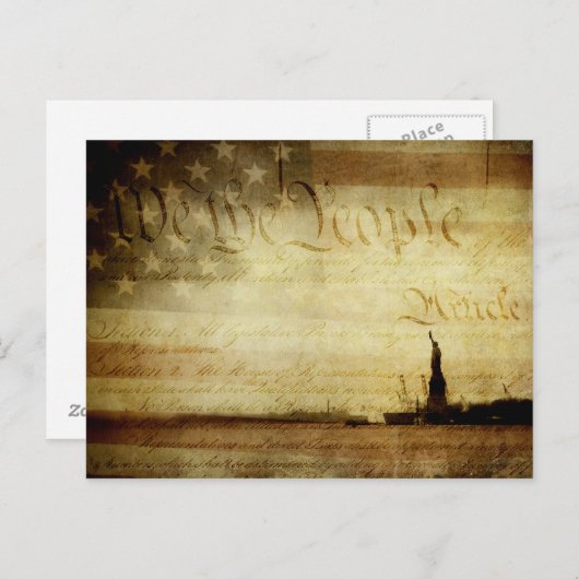 Carte postale Nous Le Peuple (Devant / Derrière)