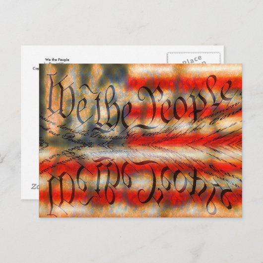 Carte Postale Nous le peuple (Devant / Derrière)