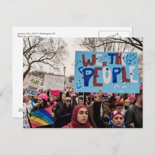 Carte postale Nous Le Peuple (Devant / Derrière)