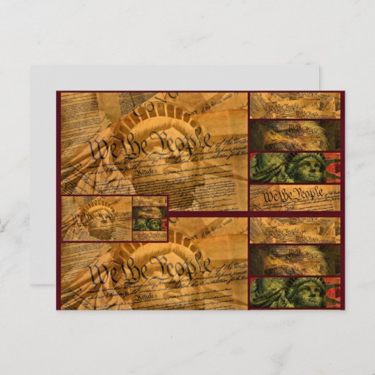 Carte Postale Nous Le Peuple (Devant / Derrière)