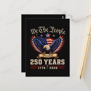 Carte Postale Nous Le Peuple 250 Ans Aigle de la Liberté