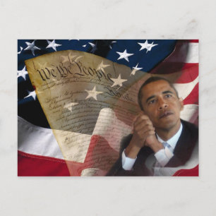 Carte Postale Nous le Peuple...Barack Obama & la Constitution