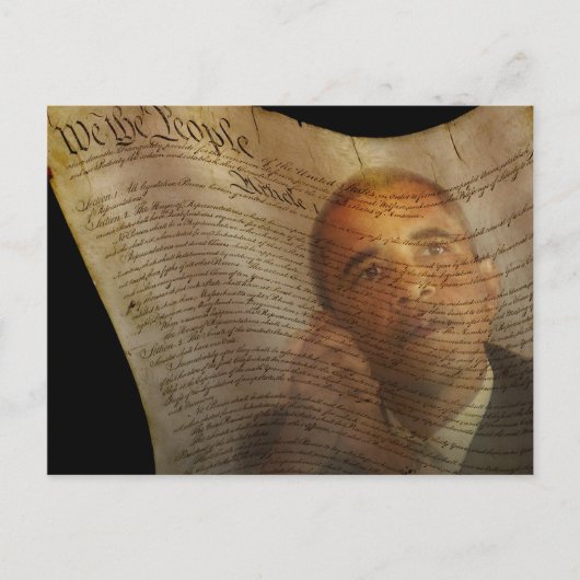 Carte Postale Nous le Peuple...Barack Obama & la Constitution (Devant)
