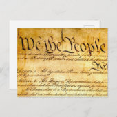Carte Postale Nous le peuple - Constitution (Devant / Derrière)