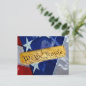 Carte Postale Nous Le Peuple Drapeau Américain (Debout devant)