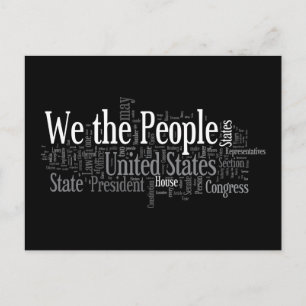 Carte Postale Nous le peuple - La Constitution américaine dit li