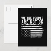 Carte Postale Nous, Le Peuple, Nous N'Avons Pas Le Drapeau Améri (Devant / Derrière)