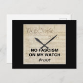 Carte Postale Nous le peuple pas de fascisme à ma vue (Devant / Derrière)