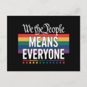Carte Postale Nous, le peuple signifie tout le monde Constitutio (Devant)