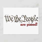 Carte Postale Nous, le Peuple... sommes en colère! (Devant)