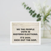 Carte Postale Nous, le Peuple, votons aux élections législatives (Debout devant)