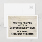 Carte Postale Nous, le Peuple, votons aux élections législatives (Devant / Derrière)