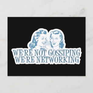 Carte Postale Nous ne commettons pas Nous sommes Networking Blue