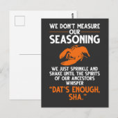 Carte Postale Nous ne mesurons pas notre citation de poisson-gri (Devant / Derrière)