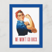 Carte Postale Nous ne retournerons pas Rosie Riveter (Devant)