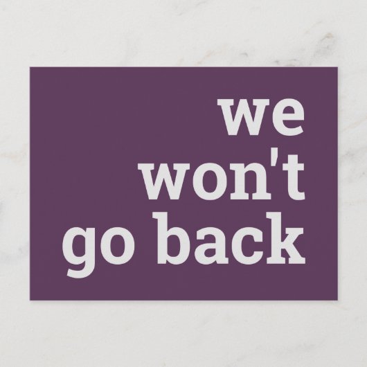 Carte Postale nous ne reviendrons pas (Devant)