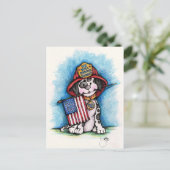 Carte Postale Nous n'oublierons jamais 9/11 Pompier Dalmatien (Debout devant)