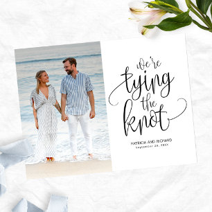 Carte Postale Nous Nouons Le Nœud Enregistrer La Date De Mariage