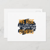 Carte Postale Nous nous élevons en élevant les autres (Devant / Derrière)