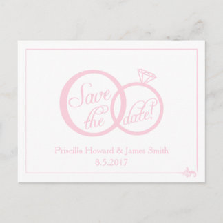 Carte postale 'Nous nous marions' pour annoncer la