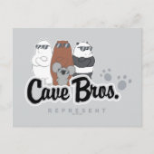 Carte Postale Nous Ours Nus - Bros Grotte. Représenter (Devant)