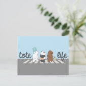 Carte Postale Nous Ours Nus - Fourre-tout Life! (Debout devant)