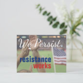 Carte Postale Nous Persistons Résistance Works La protestation e (Debout devant)