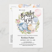 Carte Postale Nous pouvons à peine attendre Garçon Ourson en pel (Devant / Derrière)