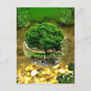Carte Postale Nous pouvons être le Changement et Sauvez la Terre