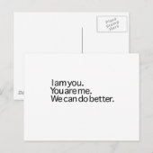 Carte Postale Nous pouvons faire mieux (Devant / Derrière)