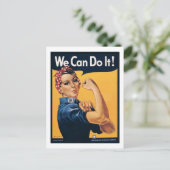 Carte Postale Nous Pouvons Le Faire Annonces Vintage (Debout devant)