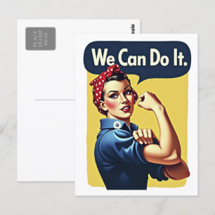 Carte Postale Nous Pouvons Le Faire Feminisme célèbre