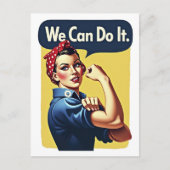 Carte Postale Nous Pouvons Le Faire | Feminisme célèbre (Devant)