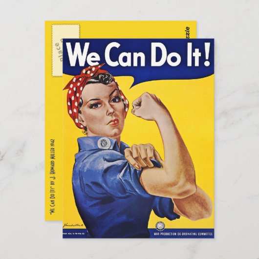 Carte postale : Nous pouvons le faire - Image Post (Devant / Derrière)
